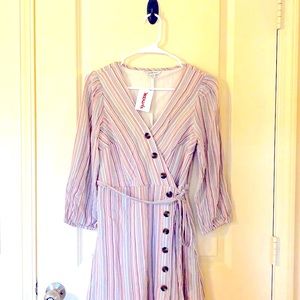 AMERICAN EAGLE 3/4 sleeve button dress! Size Small